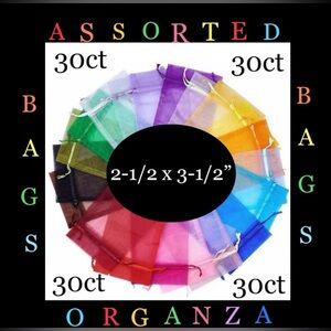 Organza Bag Set 30ct (2-1/2 x 3-1/2”) 🌳🆕🌳